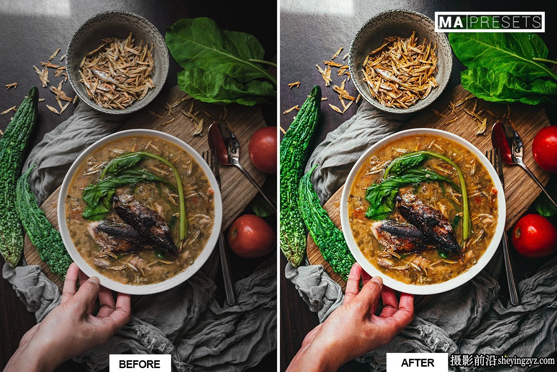 清新胶片美食摄影LR预设手机lr预设CHEF FOOD- Lightroom Presets