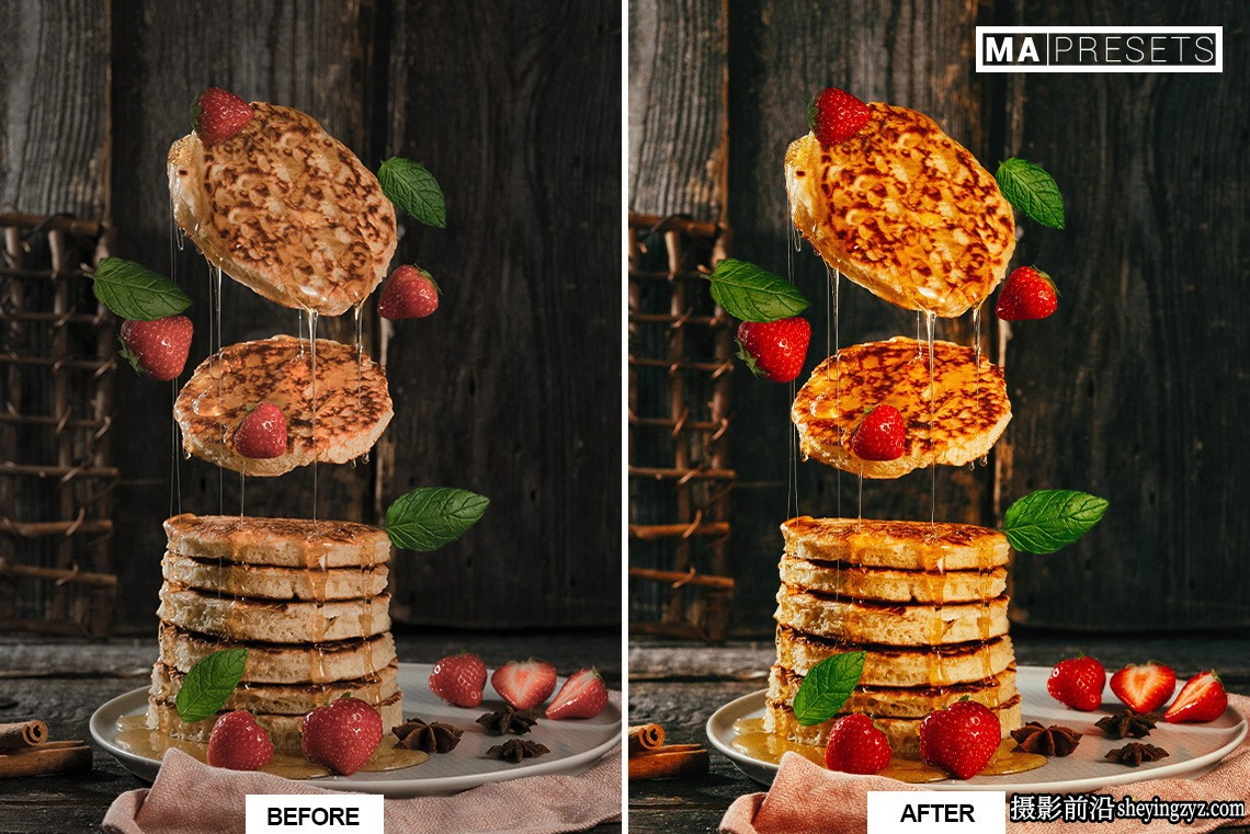 清新胶片美食摄影LR预设手机lr预设CHEF FOOD- Lightroom Presets