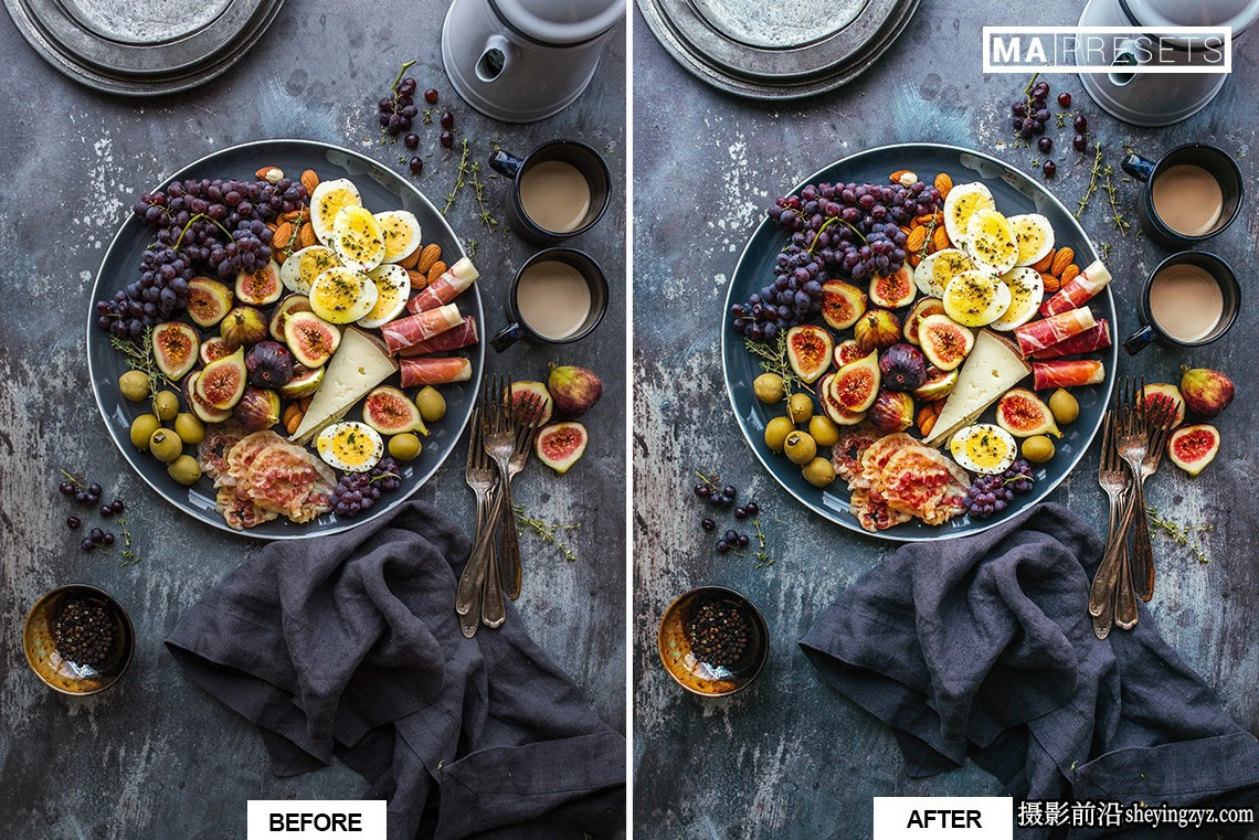 清新胶片美食摄影LR预设手机lr预设CHEF FOOD- Lightroom Presets