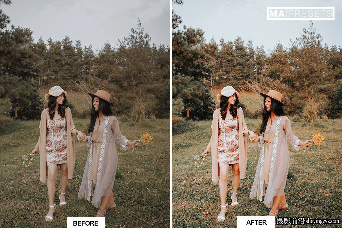 网红暖色调人像调色LR预设手机预设EARTHY TONES Lightroom Presets
