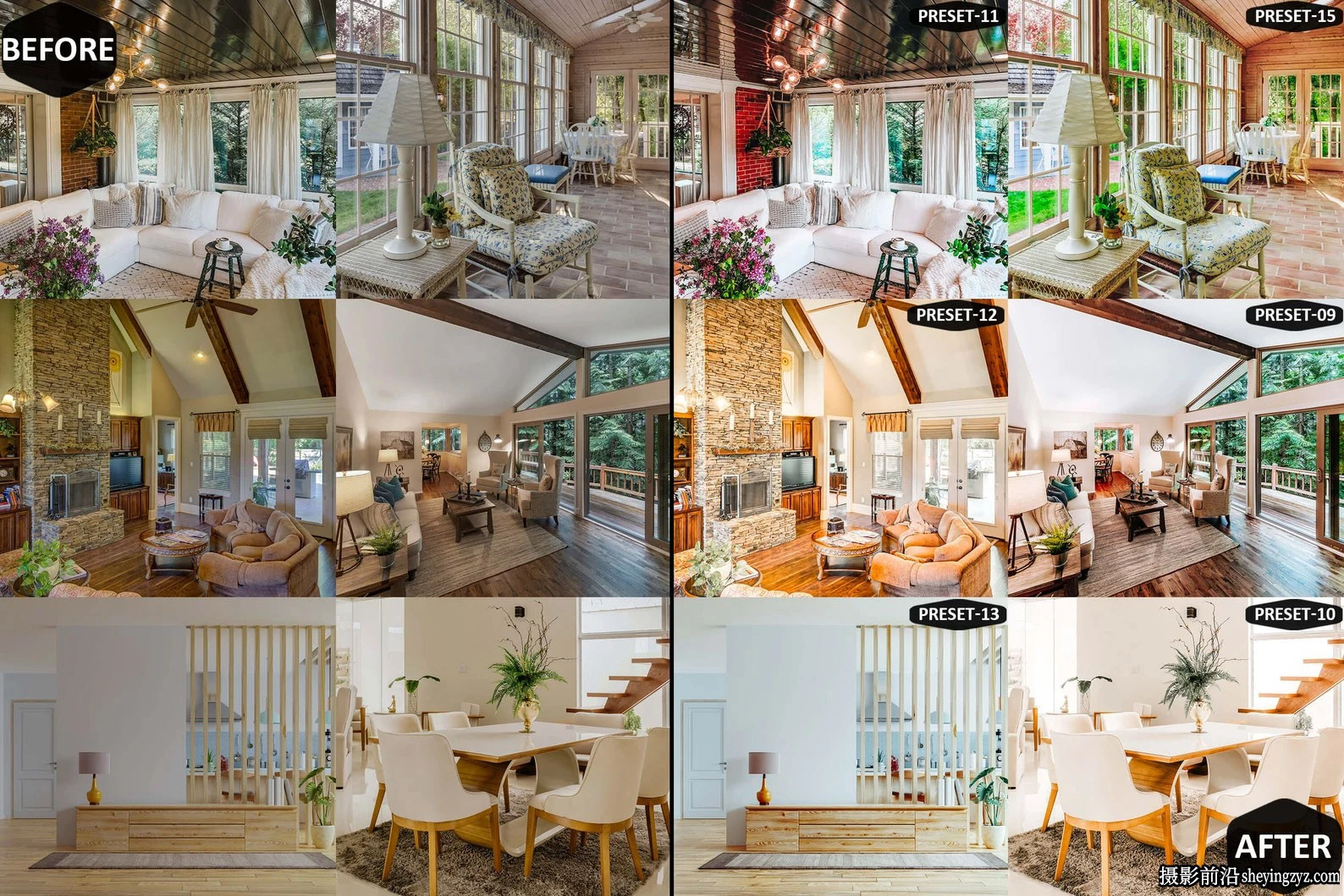 室内外房地产家居摄影LR预设手机预设Dream House Lightroom Presets