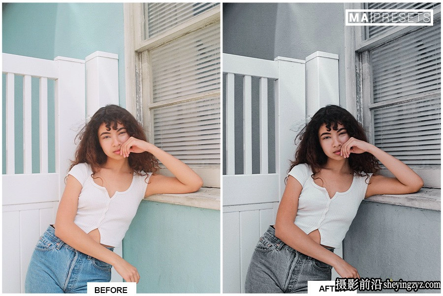 中性灰情绪人像LR预设手机lr预设 BLACK TONES Lightroom Presets