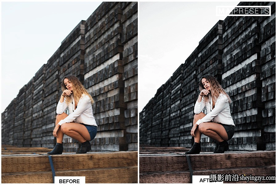 中性灰情绪人像LR预设手机lr预设 BLACK TONES Lightroom Presets