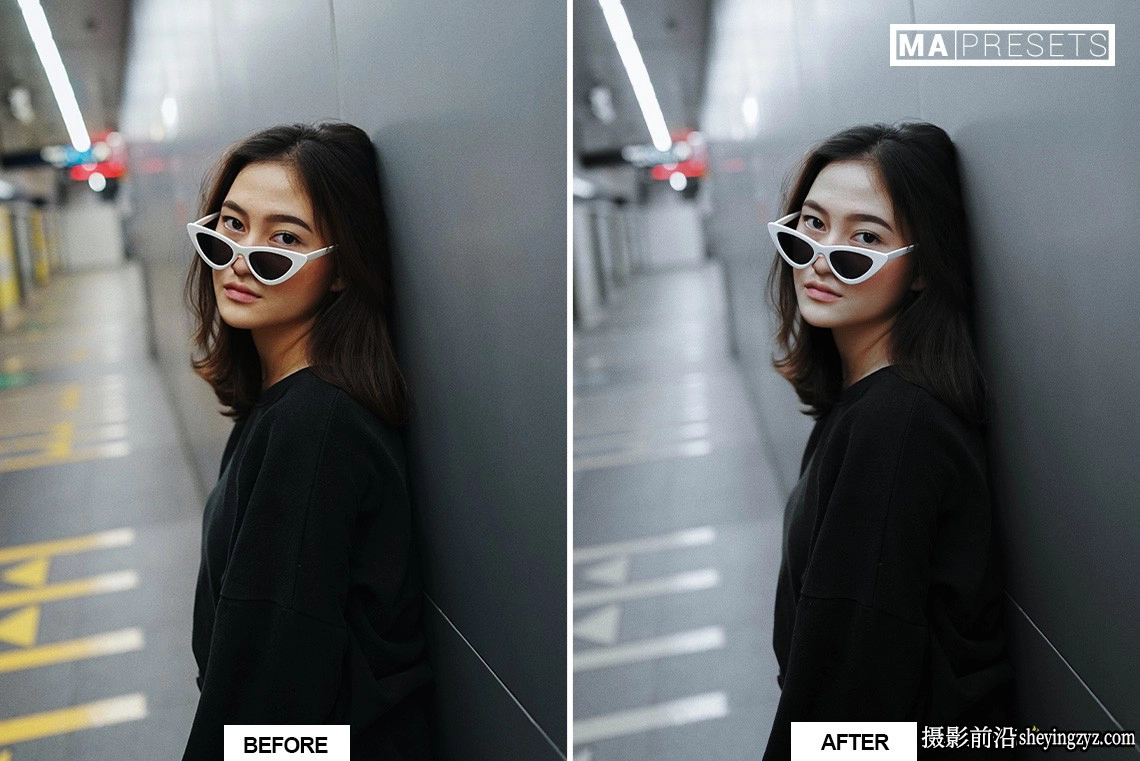 中性灰情绪人像LR预设手机lr预设 BLACK TONES Lightroom Presets