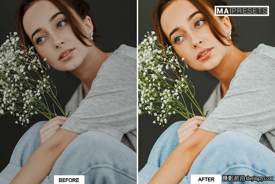 复古胶片人像LR预设手机lr预设 BEAUTY PORTRAIT Lightroom Presets