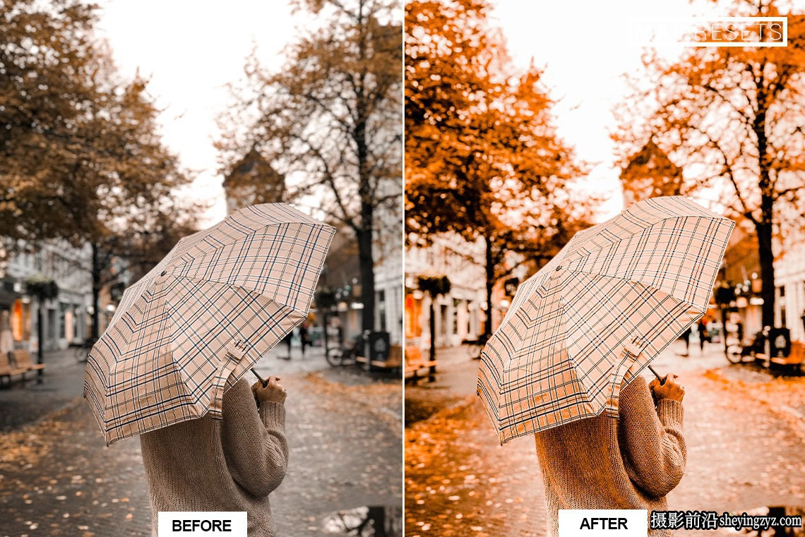 秋季复古电影人像调色LR预设手机lr预设AUTUMN–Lightroom Presets