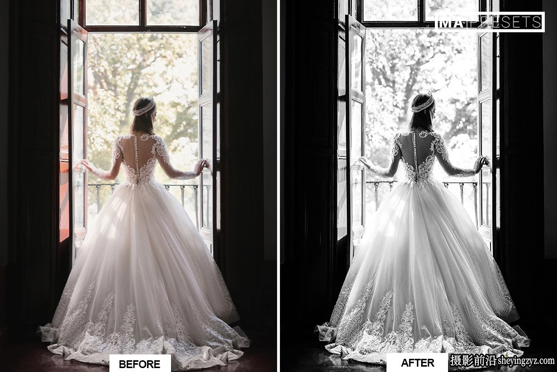 永恒经典黑白婚礼人像LR预设 Black White Wedding Lightroo Presets