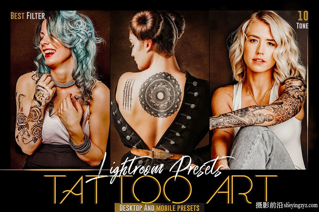 艺术人像后期调色LR预设手机lr预设 Tattoo Art Lightroom Presets
