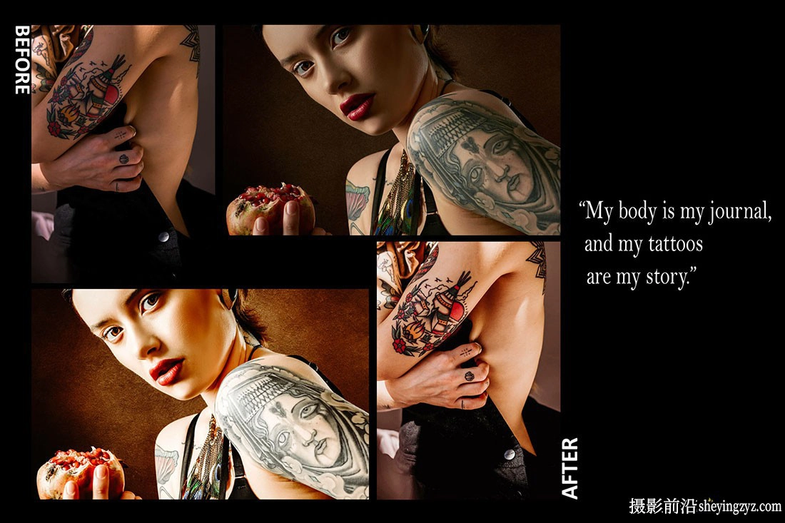 艺术人像后期调色LR预设手机lr预设 Tattoo Art Lightroom Presets