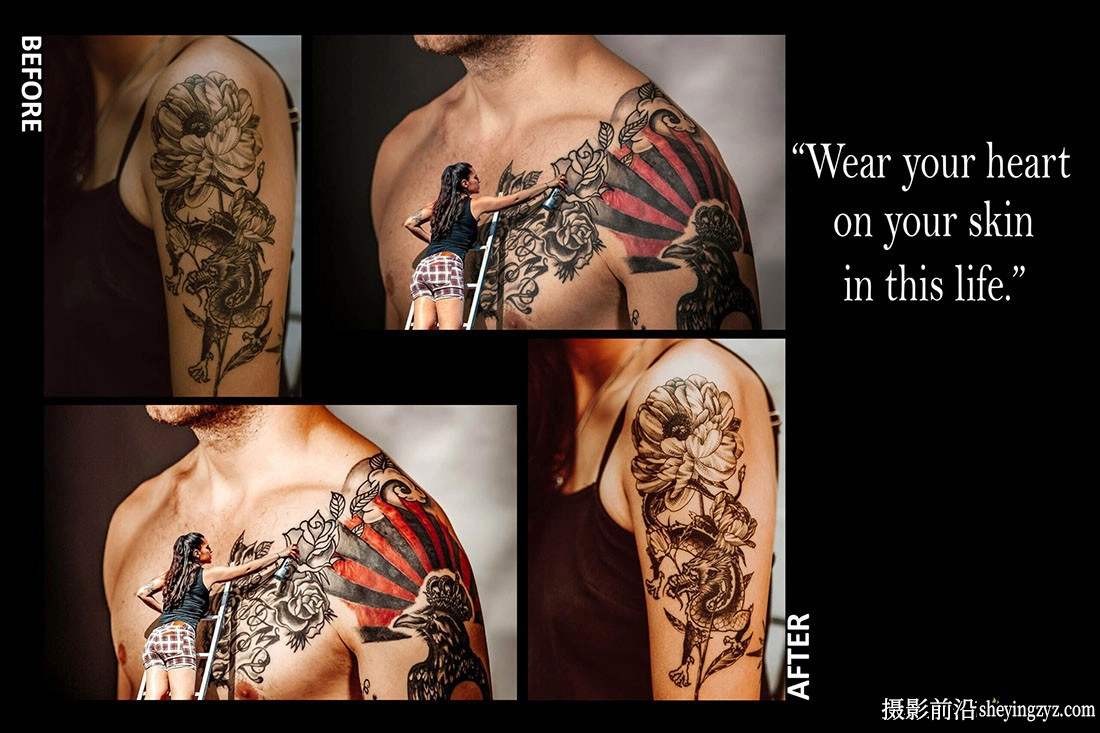 艺术人像后期调色LR预设手机lr预设 Tattoo Art Lightroom Presets