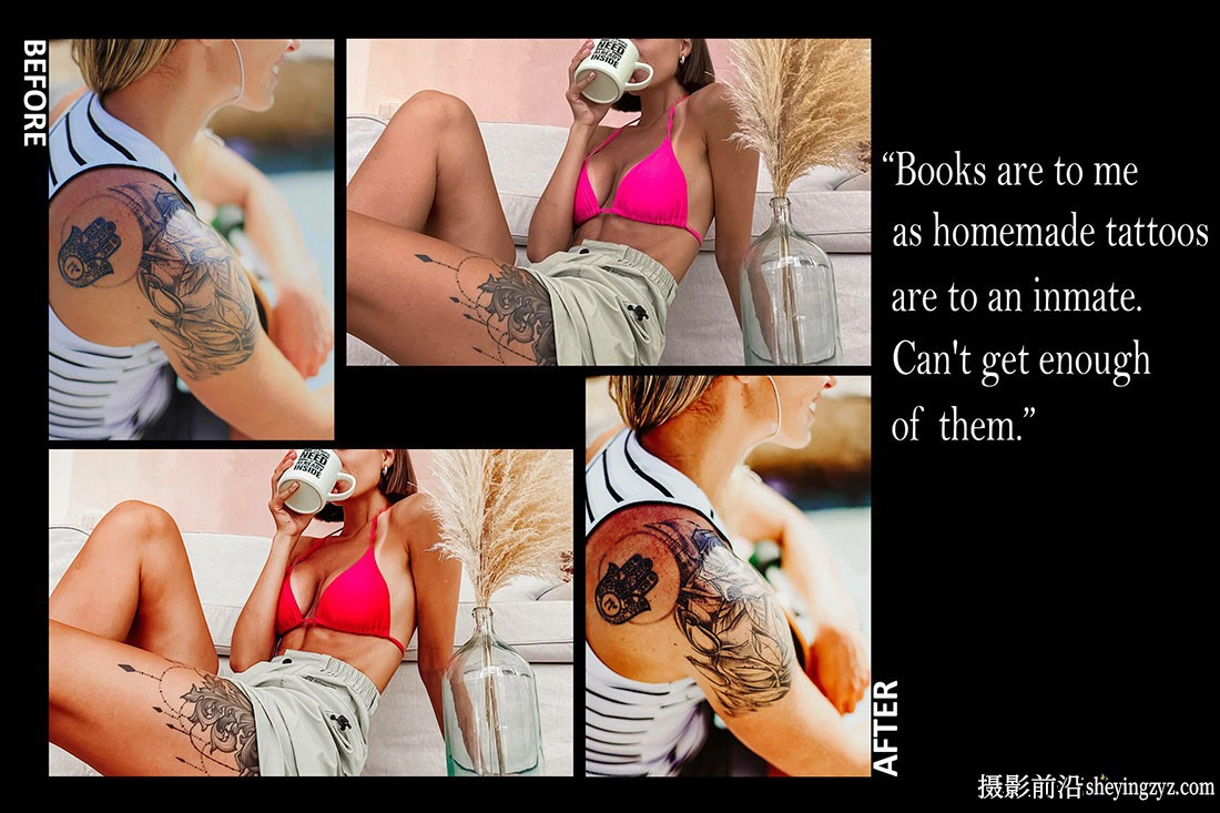 艺术人像后期调色LR预设手机lr预设 Tattoo Art Lightroom Presets