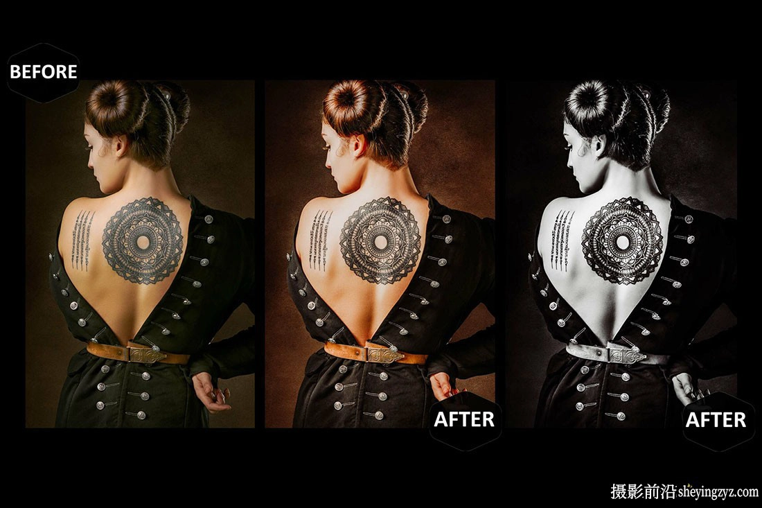 艺术人像后期调色LR预设手机lr预设 Tattoo Art Lightroom Presets