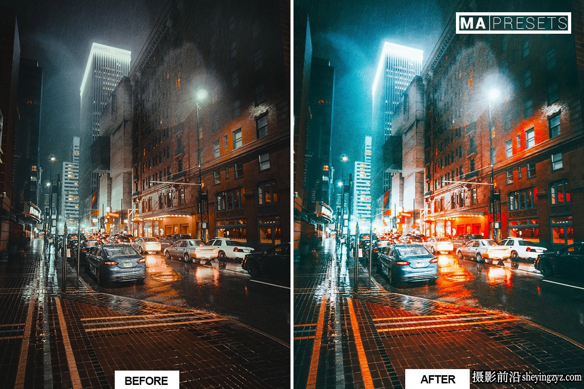 城市街道霓虹夜景风光人像LR预设 NEON NIGHT Lightroom Presets