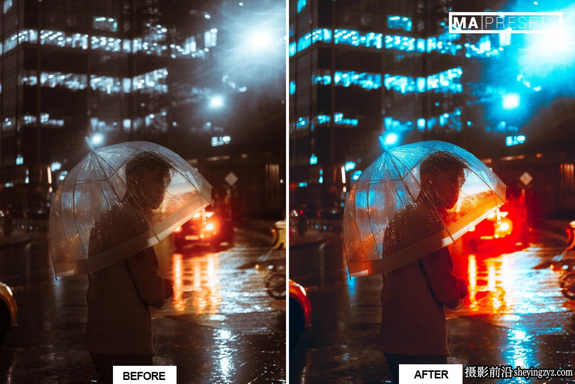 城市街道霓虹夜景风光人像LR预设 NEON NIGHT Lightroom Presets