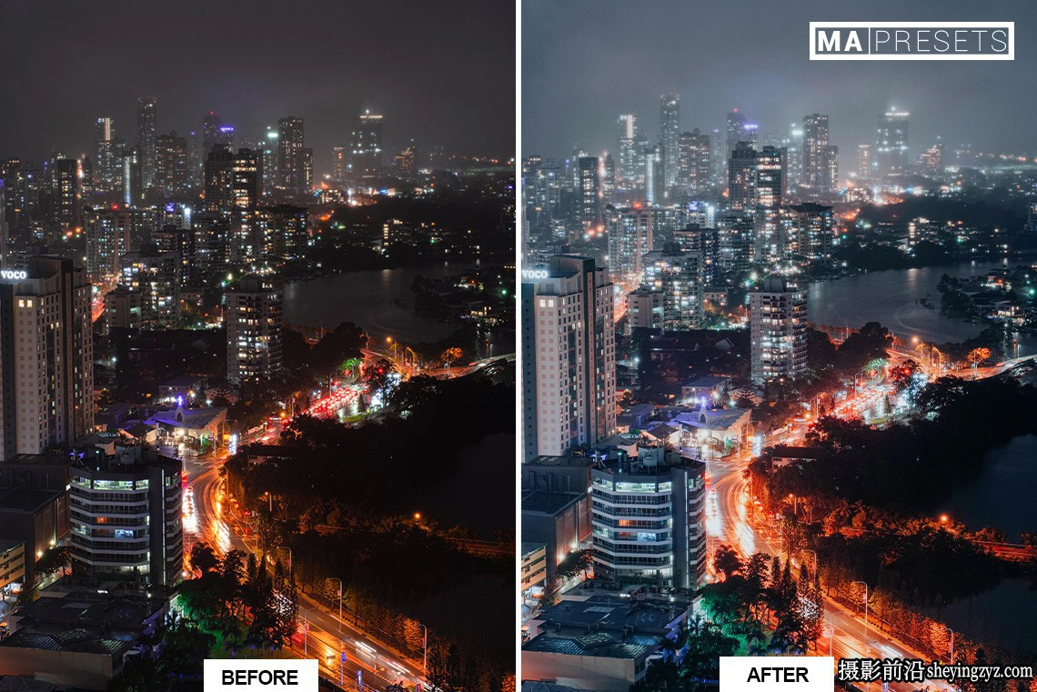城市街道霓虹夜景风光人像LR预设 NEON NIGHT Lightroom Presets