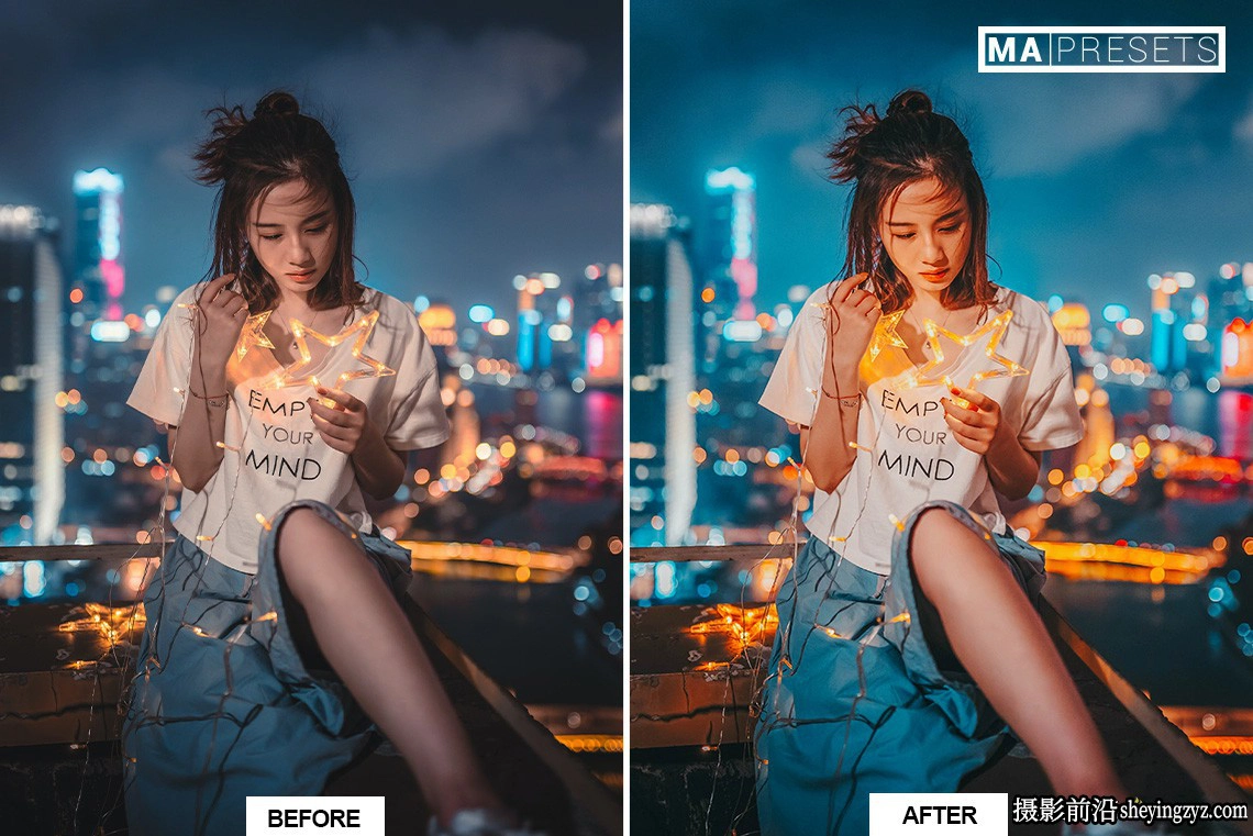 城市街道霓虹夜景风光人像LR预设 NEON NIGHT Lightroom Presets