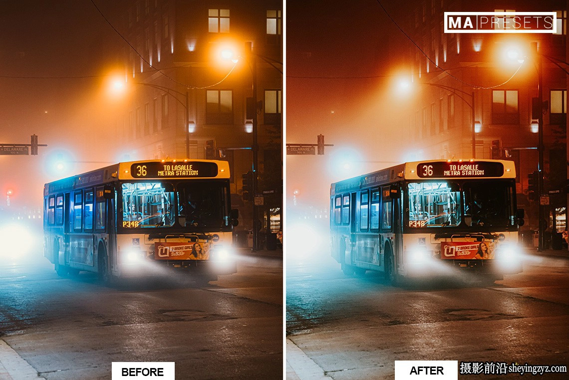 城市街道霓虹夜景风光人像LR预设 NEON NIGHT Lightroom Presets