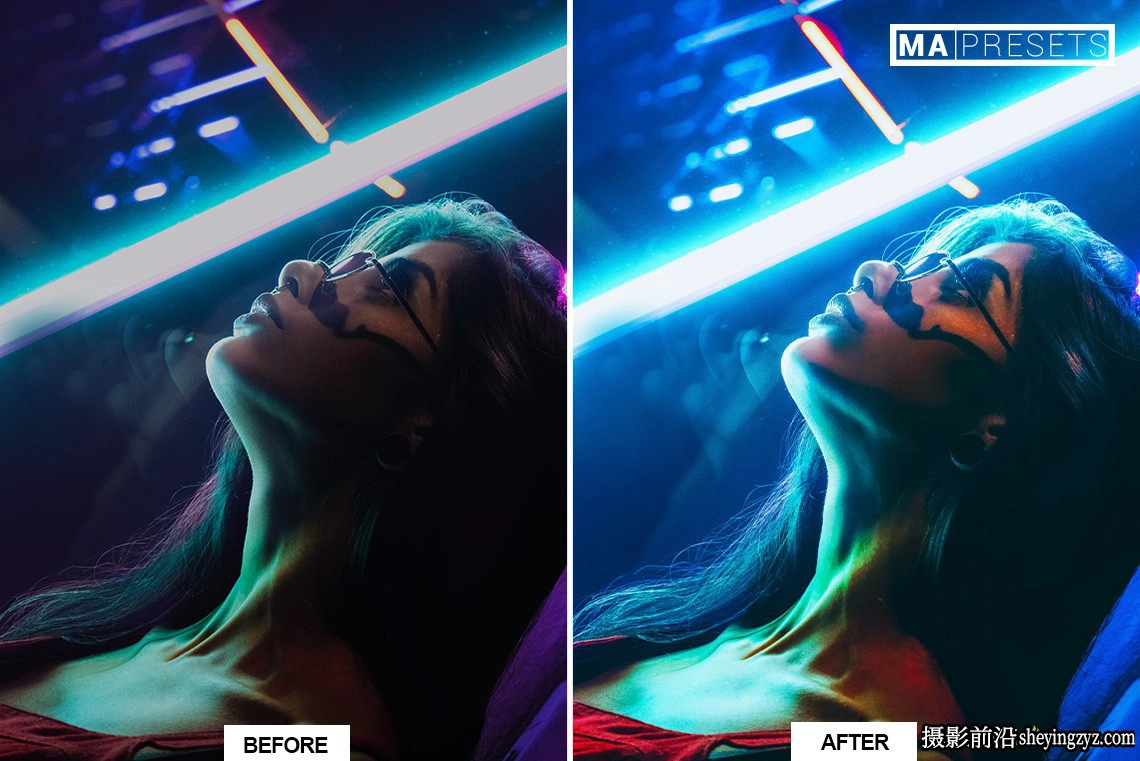 城市街道霓虹夜景风光人像LR预设 NEON NIGHT Lightroom Presets