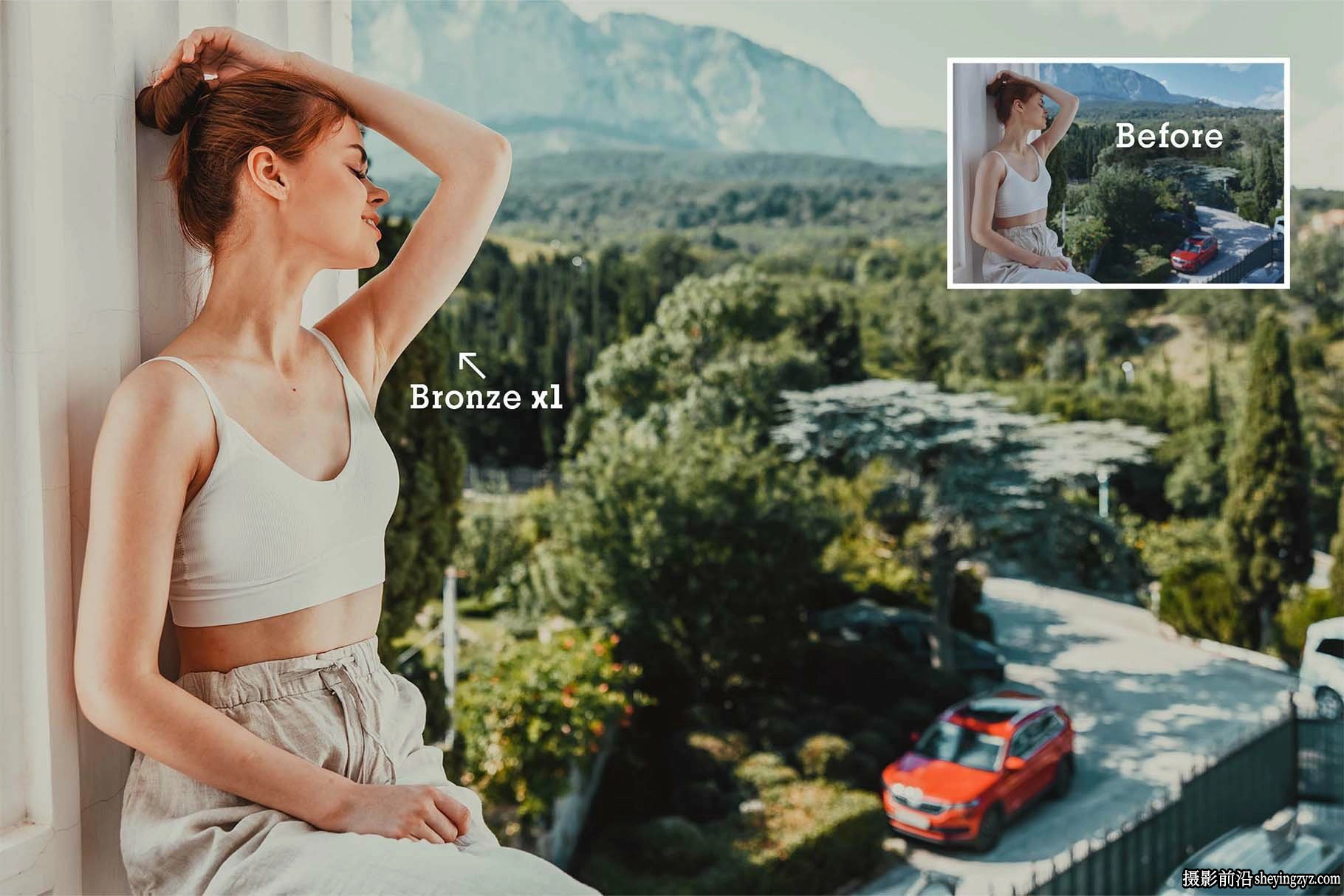 青铜色电影人像LR预设DesignBundles - Bronze Presets