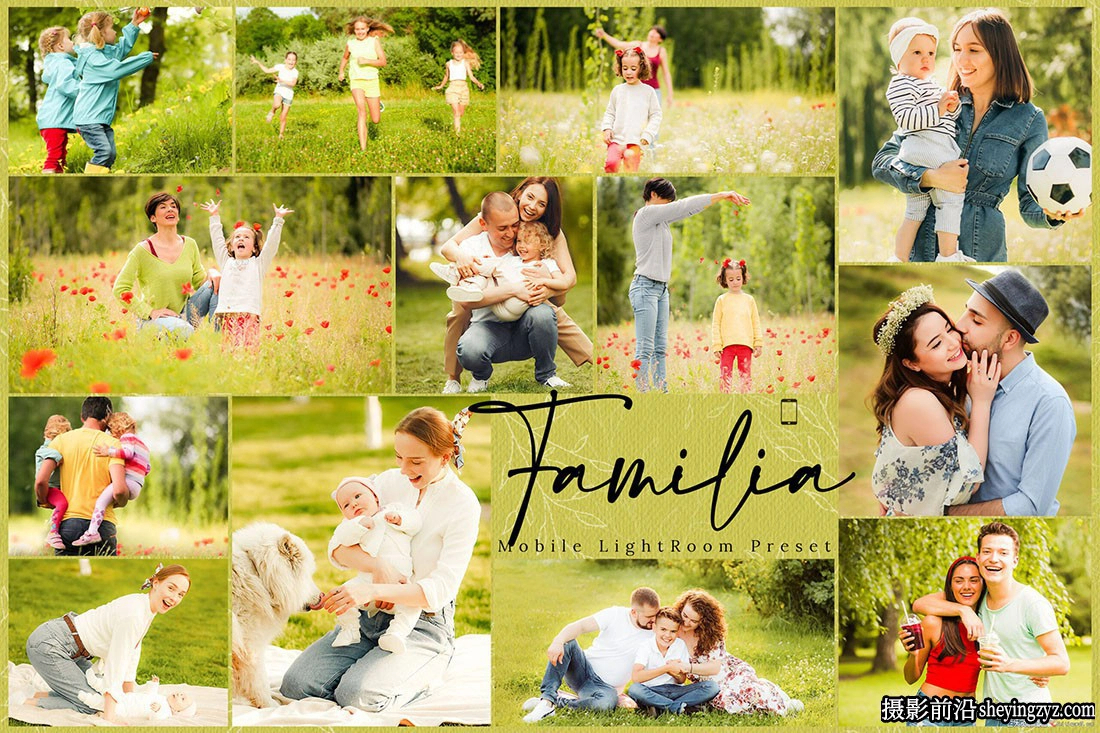 温暖清新家庭人像调色LR预设手机LR预设 Familia Lightroom Presets