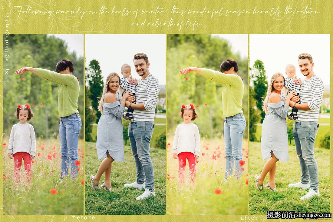 温暖清新家庭人像调色LR预设手机LR预设 Familia Lightroom Presets