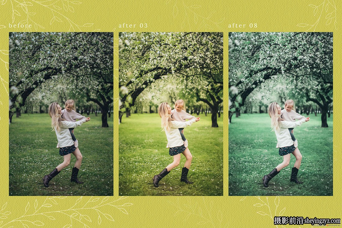 温暖清新家庭人像调色LR预设手机LR预设 Familia Lightroom Presets