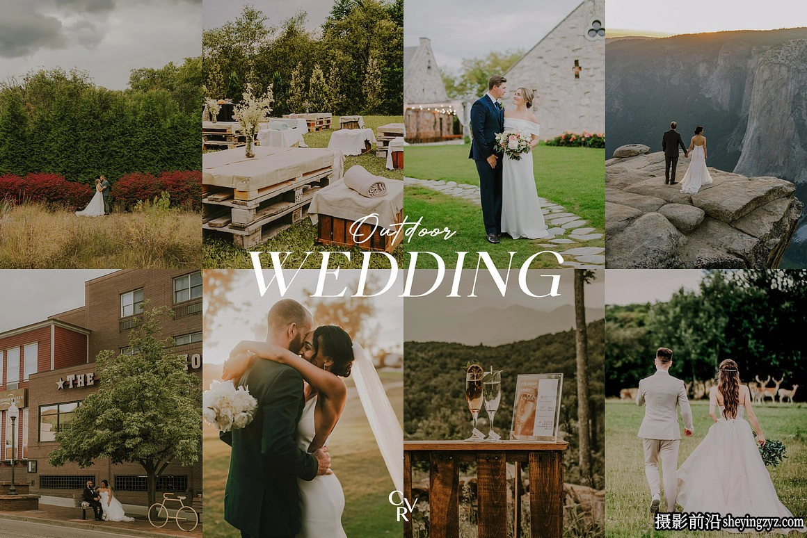 户外婚礼胶片LR预设手机lr预设 Outdoor Wedding Lightroom Presets