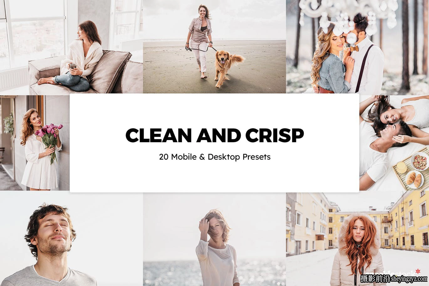 干净明快复古人像LR预设 Influencer Gray Lightroom Presets &amp; LUTs