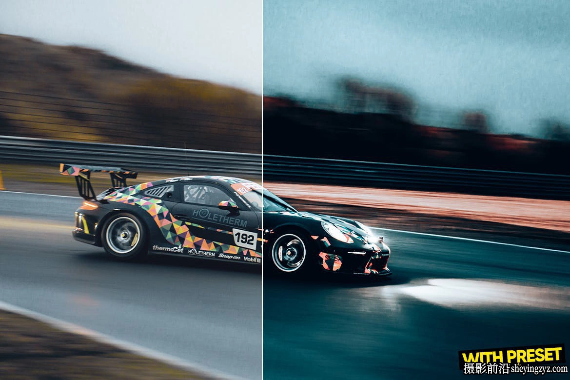 蓝调电影色调lr预设手机LR预设 Racing Blue Lightroom Presets