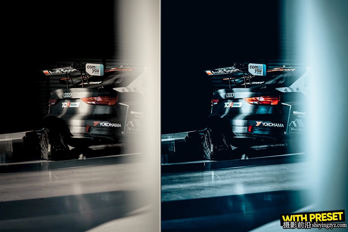 蓝调电影色调lr预设手机LR预设 Racing Blue Lightroom Presets