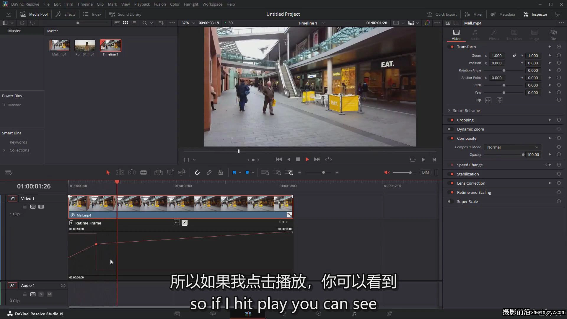零基础掌握Davinci Resolve 20 Fusion.粒子系统训练营教程-中英字幕