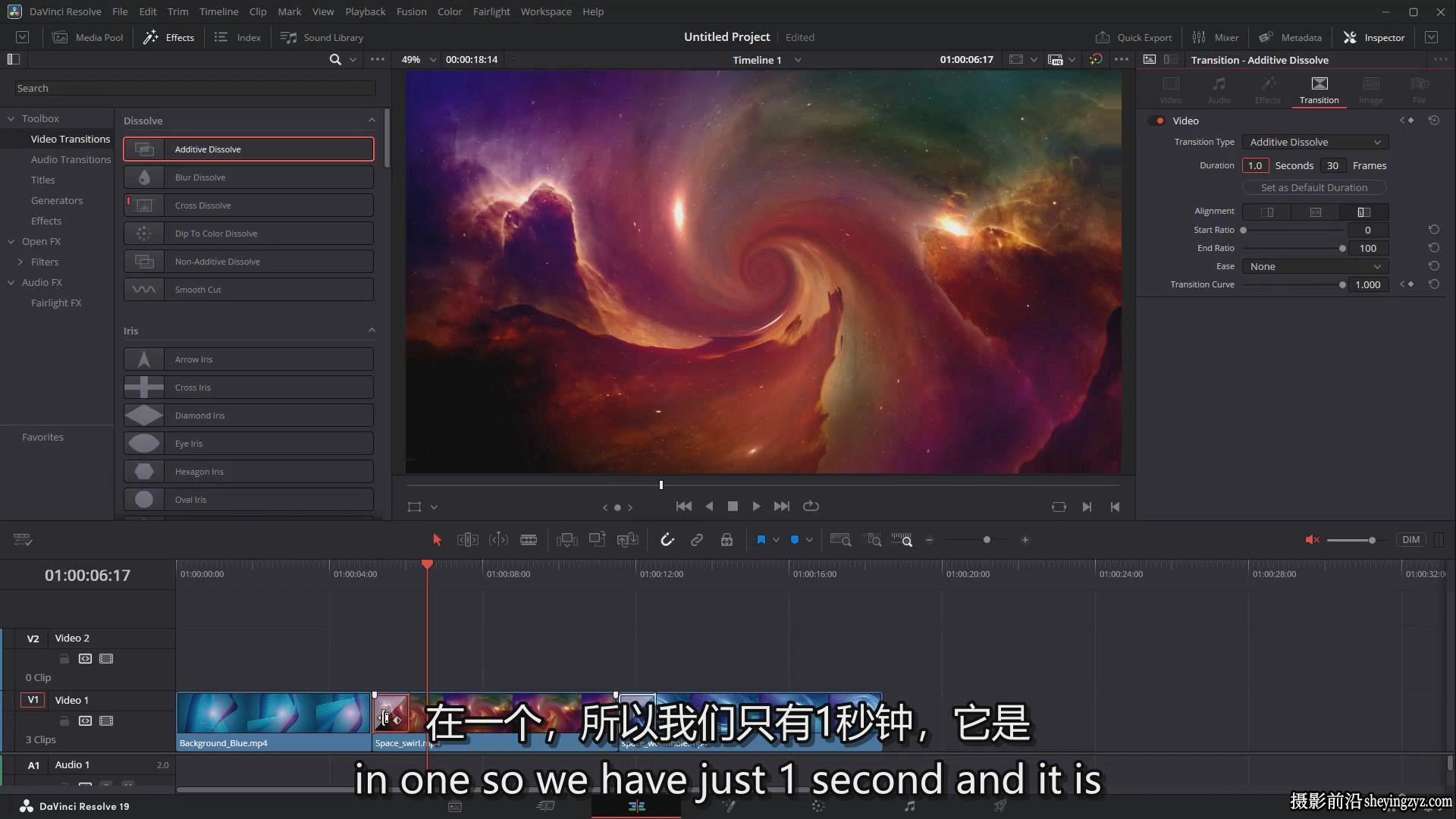 零基础掌握Davinci Resolve 20 Fusion.粒子系统训练营教程-中英字幕