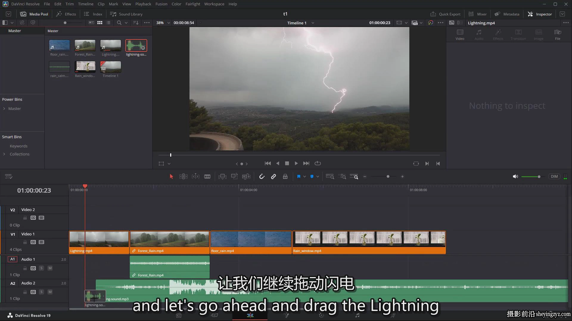 零基础掌握Davinci Resolve 20 Fusion.粒子系统训练营教程-中英字幕