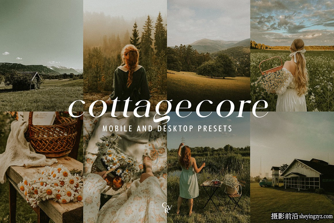 温暖电影胶片人像LR预设手机版lr预设Cottagecore Lightroom Presets