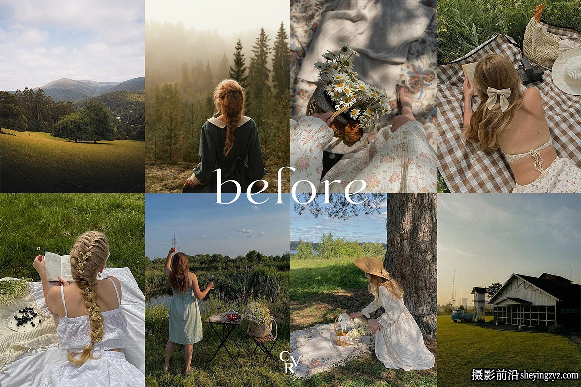 温暖电影胶片人像LR预设手机版lr预设Cottagecore Lightroom Presets