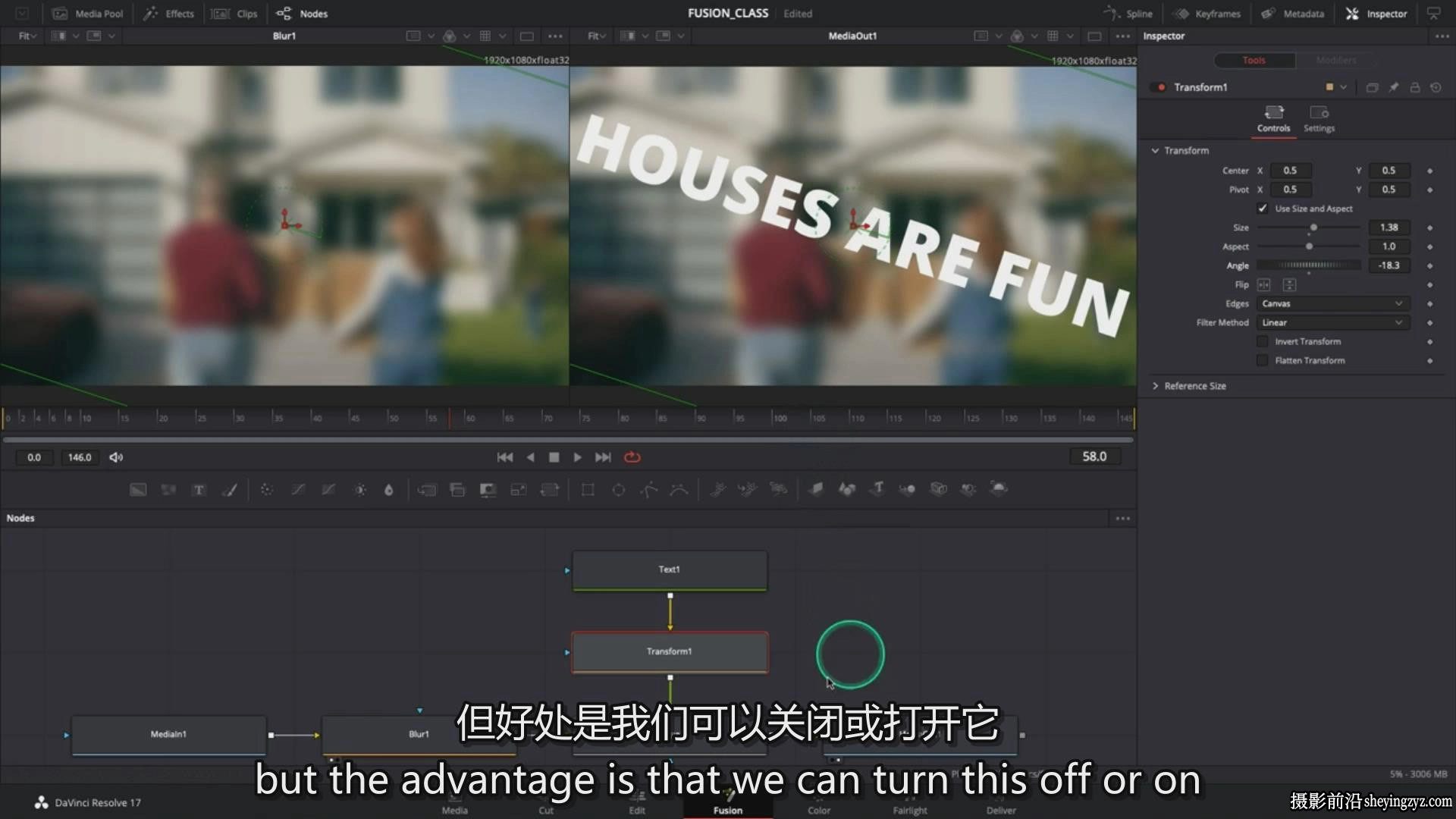 Casey Faris -达芬奇Fusion动态图形视觉合成VFX视频课程-中英字幕