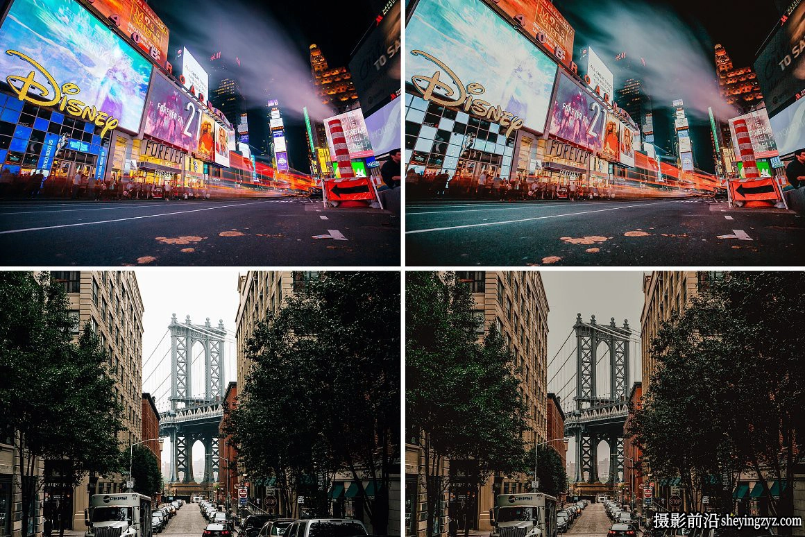 城市旅拍电影风光Lightroom预设手机LR预设 Manhattan Life Presets