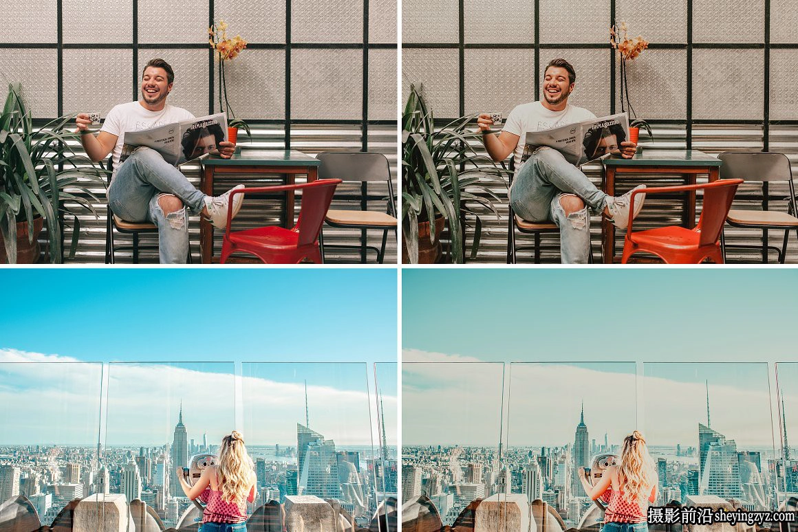 城市旅拍电影风光Lightroom预设手机LR预设 Manhattan Life Presets