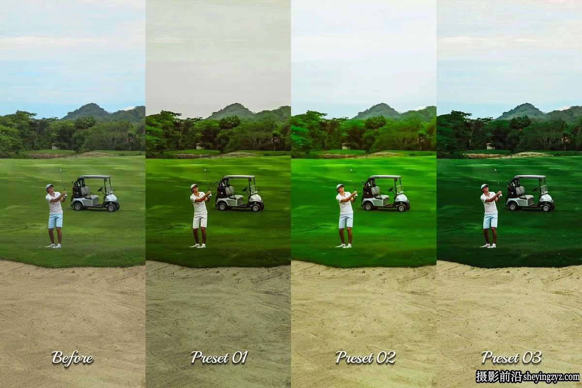 户外自然光人像Lightroom预设及LUT预设 Golf Lightroom Collection