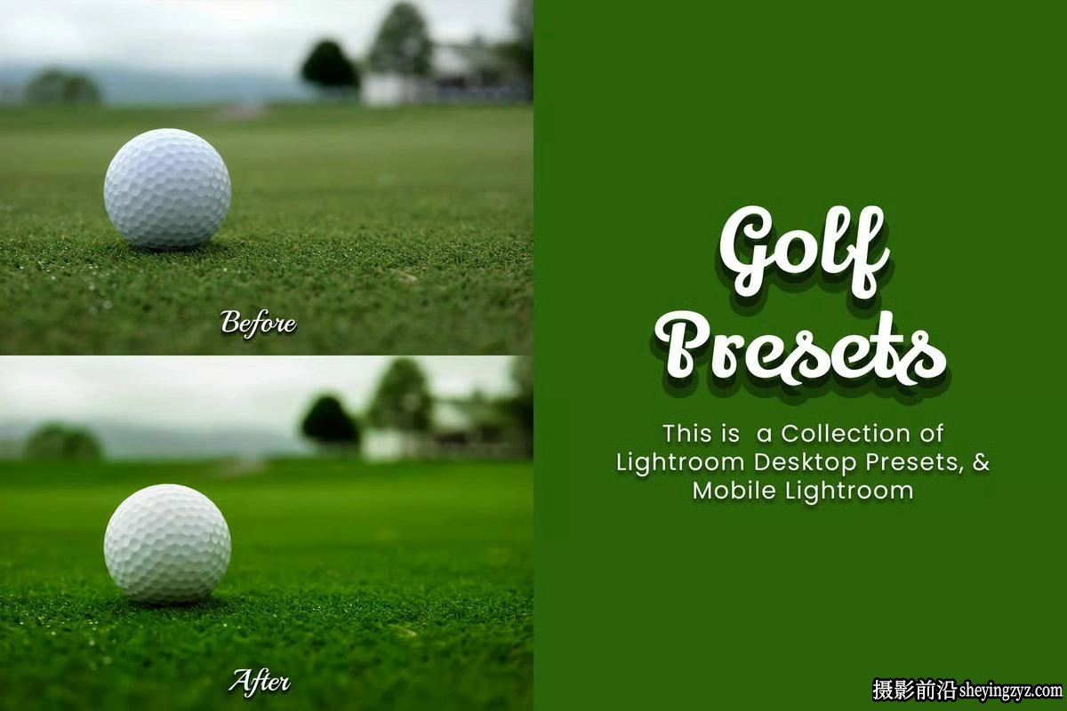 户外自然光人像Lightroom预设及LUT预设 Golf Lightroom Collection