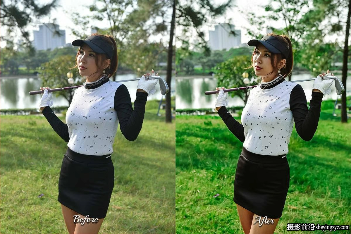 户外自然光人像Lightroom预设及LUT预设 Golf Lightroom Collection