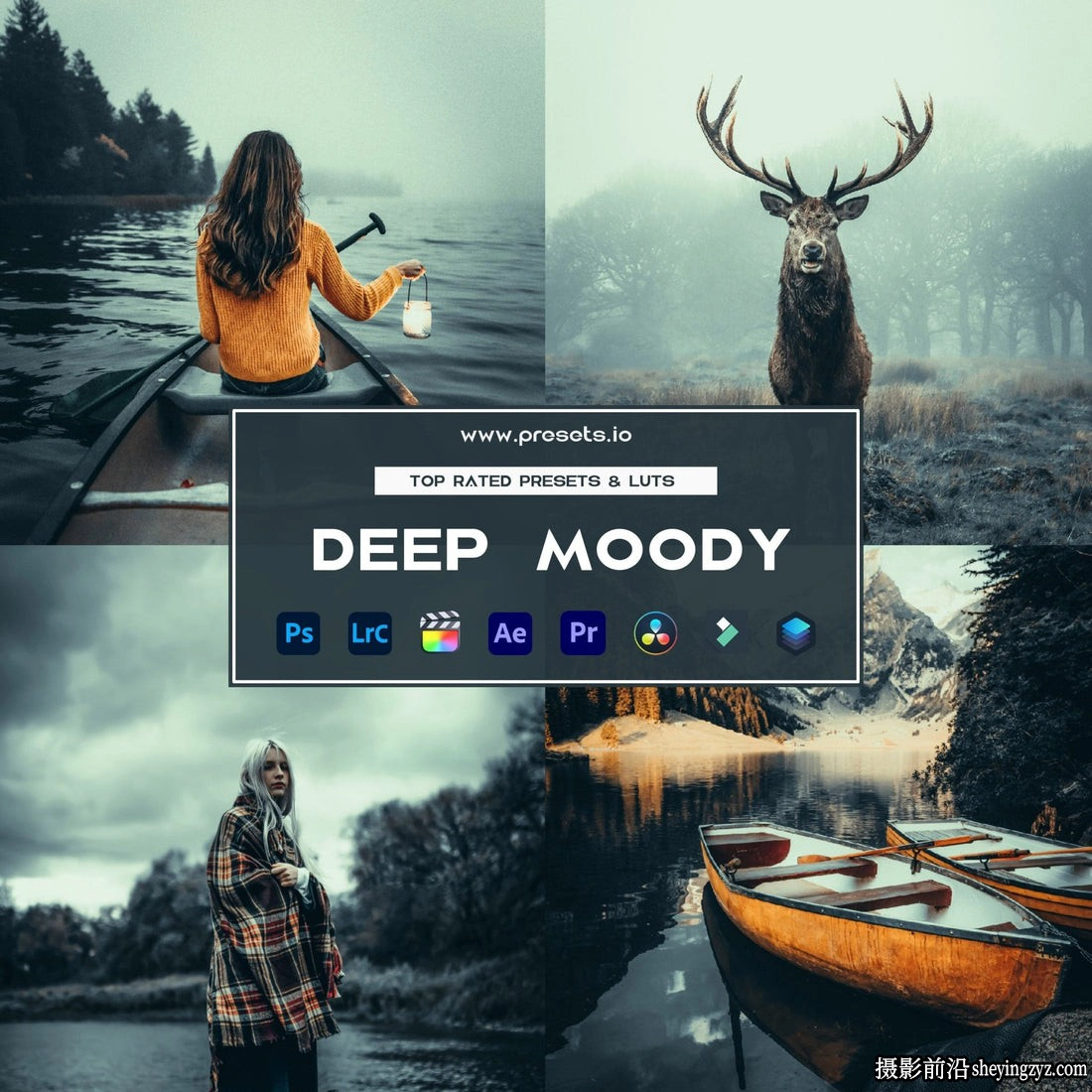 情绪电影风光LR预设LUT预设presets.io-Deep Moody Lightroom Preset