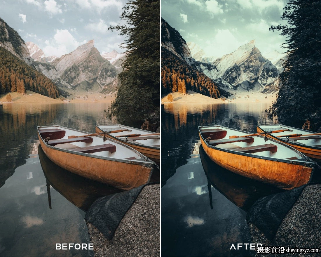 情绪电影风光LR预设LUT预设presets.io-Deep Moody Lightroom Preset