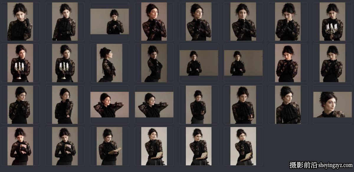 25张电影剧照国外美女人像摄影RAW原图佳能相机RAW练习素材