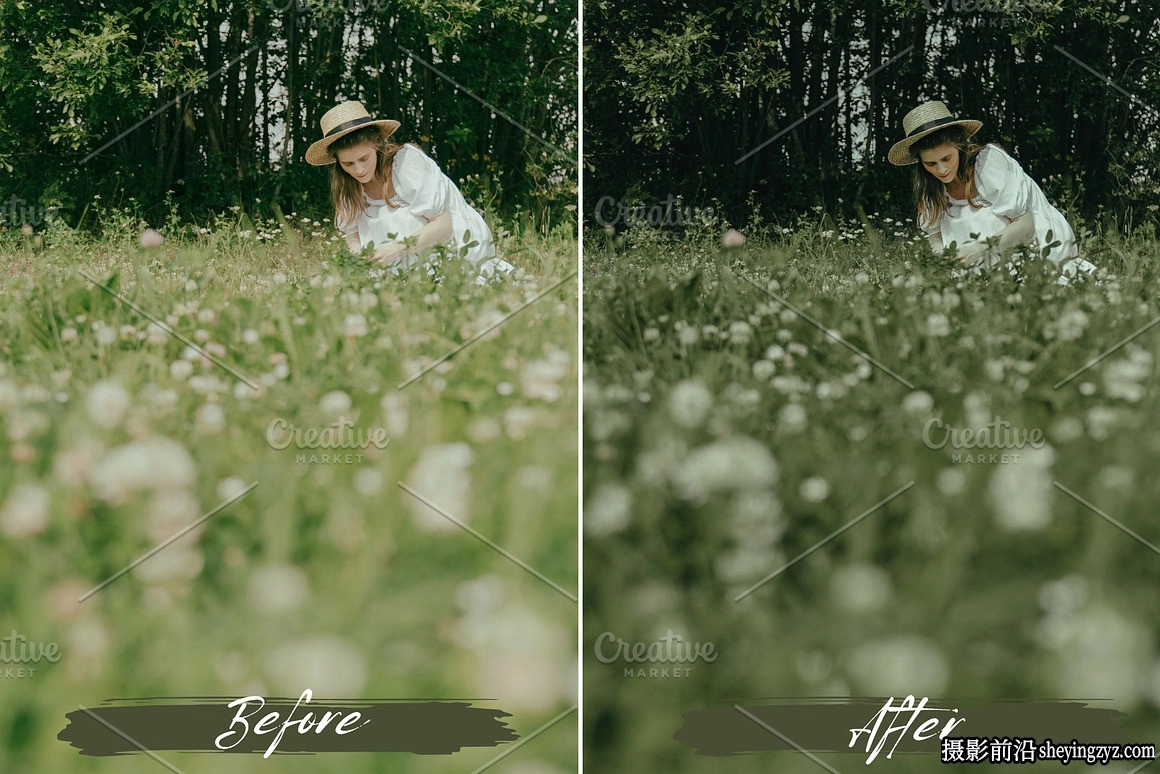 绿色调情绪人像LR预设及手机LR预设 Sage Green Lightroom Presets