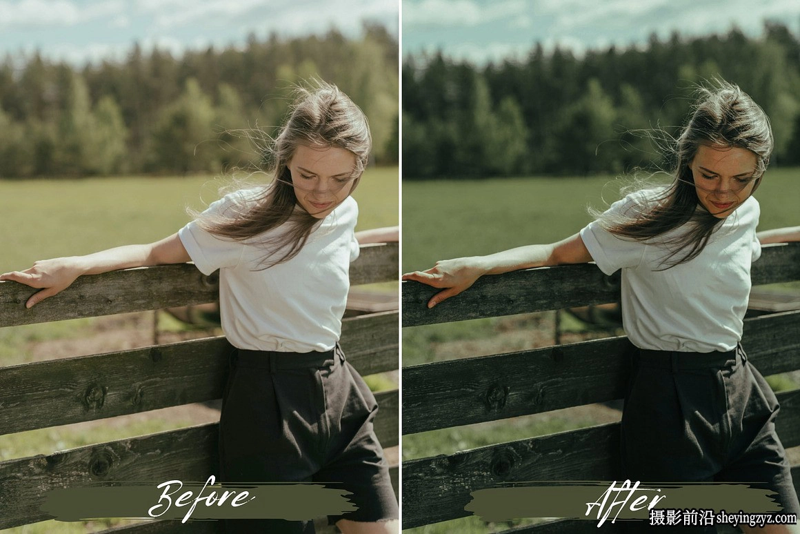 绿色调情绪人像LR预设及手机LR预设 Sage Green Lightroom Presets