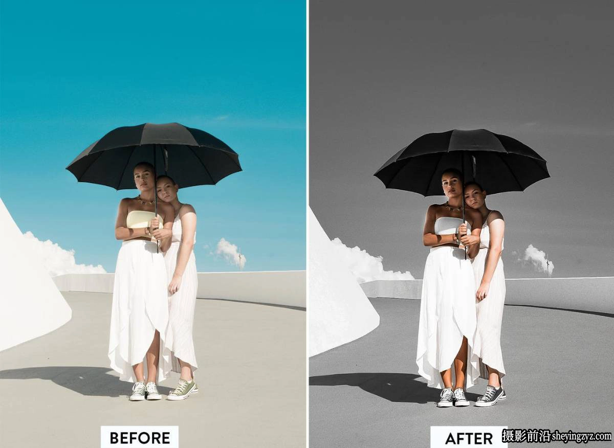 中性灰黑暗电影人像LR预设手机lr预设Dark Tones Lightroom Presets