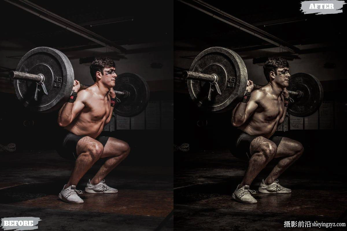 免费LR预设-黑暗电影健身运动LR预设Dark Fitness Lightroom Presets