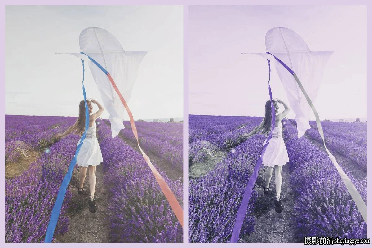 薰衣草色调人像LR预设和LUT预设 Purple Potion Lightroom Presets