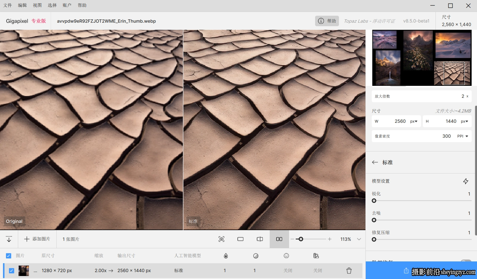 Topaz Gigapixel AI(Beta) 8.5.0完整汉化版含28GB模型AI无损放大插件WinX64